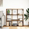vidaXL Room Divider Bookcase Old Wood Engineered Wood Medium