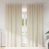 vidaXL Blackout Curtains 2 pcs Cream 55.12 x 96.46 in Velvet