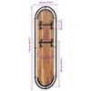 vidaXL Coat Rack Brown and black Solid acacia wood, iron Compact