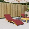 vidaXL Sun Lounger Cushion Wine Red Oxford fabric (100% polyester)