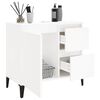 vidaXL Bathroom Cabinet White Engineered wood, metal Medium