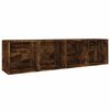 vidaXL Book Cabinet Smoked oak Engineered wood Medium Book Cabinet