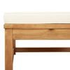 vidaXL Garden Lounge Set Cream white Solid Acacia wood Modular