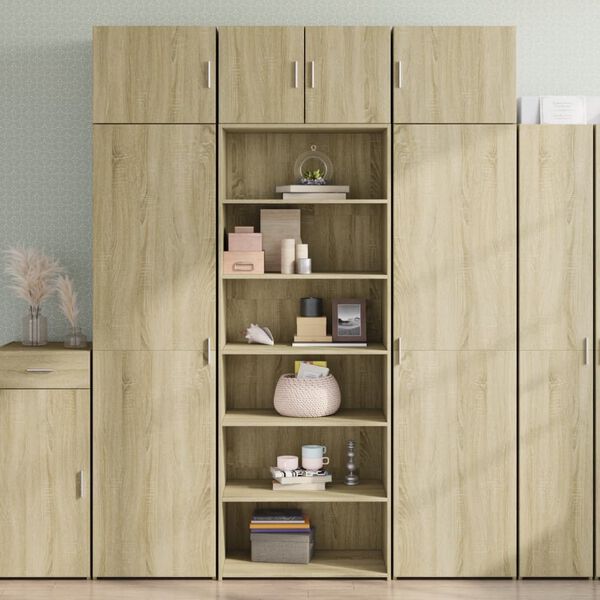 vidaXL Highboard Sonoma Oak Engineered wood Large Highboard