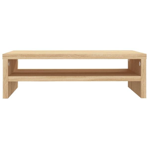 vidaXL Monitor Stand Sonoma oak Engineered wood Perfect for desktop use