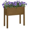 vidaXL Garden Planter Honey brown Solid pinewood Medium Durable