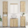 vidaXL Bathroom Wall Cabinet TULUM Sonoma Oak 14.57 x 9.65 x 33.86 in