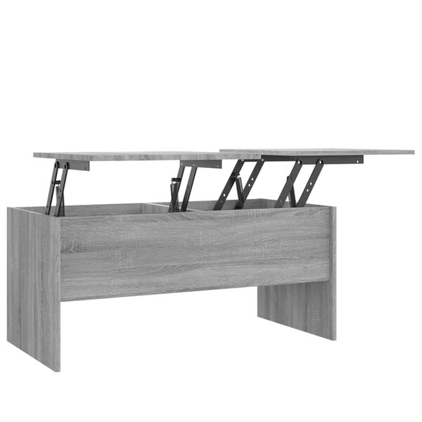 vidaXL Coffee Table Gray Sonoma Engineered wood 40.2x19.9x18.3 in