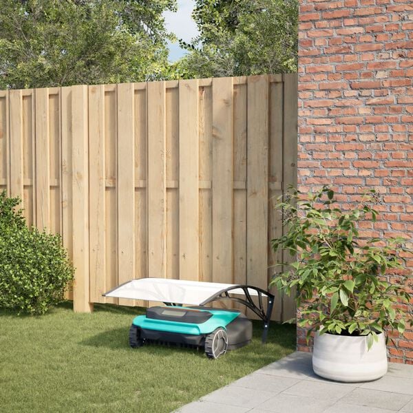 vidaXL Robot Mower Garage Black Polycarbonate Small Durable