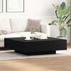 vidaXL Coffee Table Black Oak 39.37 x 39.37 x 12.20 in