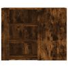 vidaXL Wall Cabinet Smoked Oak Engineered Wood 29.5x13.8x23.6 in