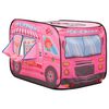 vidaXL Play Tent Pink 170T polyester, steel, PE (polyethylene)