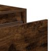 vidaXL Wall-mounted Bedside Cabinet Set of 2 Smoked Oak Engineered Wood