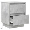 vidaXL Bedside Cabinet Concrete Grey 15.35 x 13.58 x 19.69 in