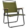 vidaXL Camping Chair Set of 2 Green 500D Oxford fabric with PE coating