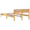 vidaXL Bed Frame Reclaimed wood color Solid reclaimed wood, Steel