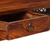 vidaXL Writing Table Brown Solid Acacia Wood Large Storage