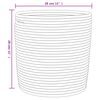vidaXL Storage Basket Brown and white 100% Cotton 11.0x11.0 in