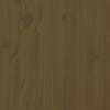vidaXL Day Bed Honey Brown Solid Pine Wood Single
