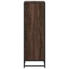 vidaXL Book Cabinet Brown oak Engineered wood, metal Medium Book Cabinet