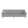 vidaXL Sofa Bed Light Grey Fabric (100% polyester), plywood Standard