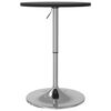 vidaXL Bar Table Black Engineered wood, Chrome steel Small