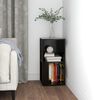 vidaXL Corner Cabinet Black Engineered Wood Compact Corner Cabinet
