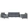 vidaXL Sofa Set Dark Grey Velvet Large Seats Many Stylish