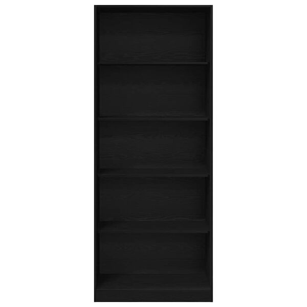 vidaXL Wardrobe Black oak 31.50 x 19.69 x 78.74 in Engineered Wood