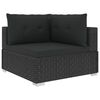 vidaXL Garden Lounge Set Black