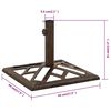 vidaXL Umbrella Base Bronze Cast iron Medium Decorative Inlays