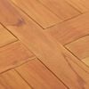 vidaXL Table Top Solid Teak Wood Round 1" 15.7"