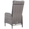 vidaXL Garden Dining Set Grey Poly Rattan Medium Seats Many