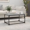 vidaXL Coffee Table Grey Sonoma Engineered wood Medium Durable