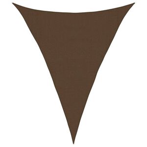 vidaXL Sun Sail Brown HDPE 9.8x13.1x13.1 ft Sun Sail Triangular