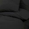vidaXL Duvet Cover Set Black Microfiber (100% polyester) 88.6 x 86.6 in