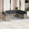 vidaXL Garden Sofa Set Light grey, Dark grey