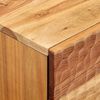 vidaXL Bedside Cabinet Natural Solid Acacia wood, Iron, Engineered wood