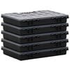 vidaXL Assortment Boxes 5 pcs 13.6x9.8x2.0" Polypropylene