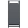 vidaXL Firewood Rack Anthracite 35.4x11.0x25.6" Cold-rolled steel
