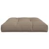 vidaXL Pallet Cushion Taupe 100% polyester 47.2 x 31.5 x 4.7 in