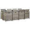 vidaXL Outdoor Dining Set Grey
