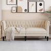 vidaXL Chesterfield Sofa Linen
