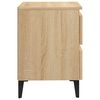 vidaXL Bed Cabinet Sonoma Oak 15.7"x13.8"x19.7" Engineered Wood