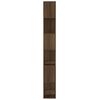 vidaXL Book Cabinet Brown oak Engineered wood 23.6x9.4x73.2 in