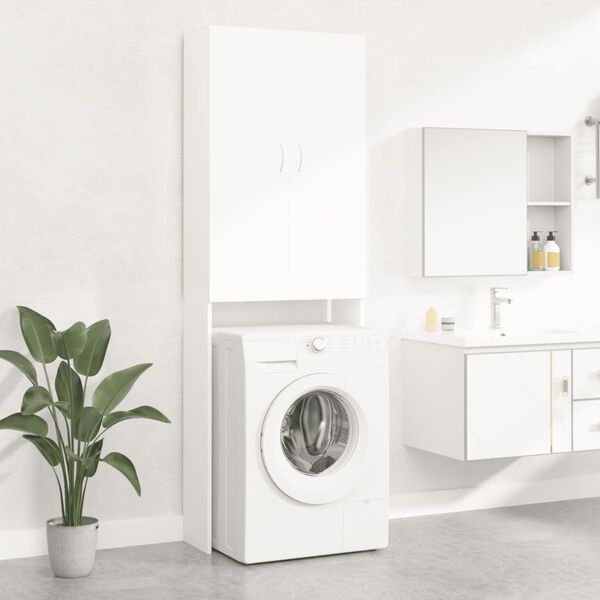 vidaXL Washing Machine Cabinet White 25.2x10.0x74.8"