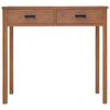 vidaXL Office Desk Warm natural Solid Teak Wood Medium