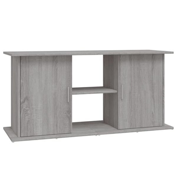 vidaXL Aquarium Stand Grey Sonoma Engineered Wood 47.6 x 16.1 x 22.8 in
