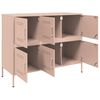 vidaXL Sideboard Pink Cold-rolled steel Medium Sideboard Rectangular