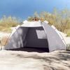 vidaXL Beach Tent 2-Person Gray Quick Release Waterproof